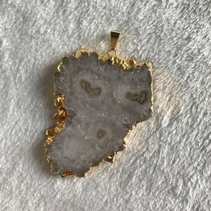 Stalactite slice pendant